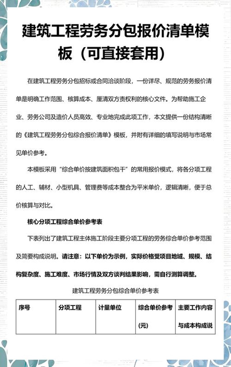 建筑劳务行业的春天:机遇与挑战并存